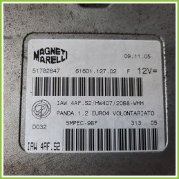 Centralina Motore Iniezione ECU MAGNETI MARELLI IAW4AF.S2 FIAT PANDA 2Q 1.2 EMOTION 51782647 Benzina 2003 2010