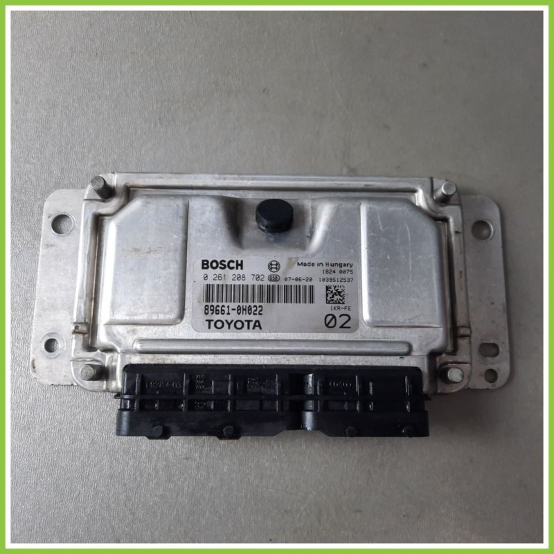 Centralina Motore Iniezione ECU BOSCH 0261208702 TOYOTA AYGO 1a Serie 1.0 12V VVT-I 89661-0H022 Benzina 2005