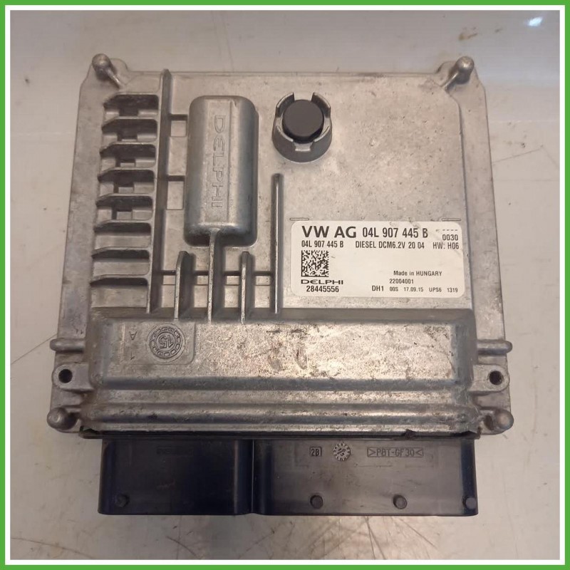 Centralina Motore Iniezione ECU Delphi 28445556 Seat Leon 5F1 1.6 TDi 16v. 04L907445E Gasolio 2013-2016