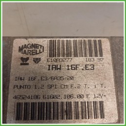 Centralina Motore Iniezione ECU Magneti Marelli IAW16FE3 Fiat Punto 1 Serie 1.2 60 S 46527315 Benzina 1996-1999