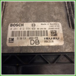 Centralina Motore Iniezione ECU Bosch 0281012694 Opel Astra H 1.7 CDTi 16v. 12992629 Gasolio 2004-2009