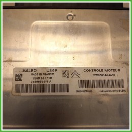 Centralina Motore Iniezione ECU Valeo SW9665424480 Citroen C3 1 Serie 1.1 BiFuel 194459 Benzina GPL 2005-2009
