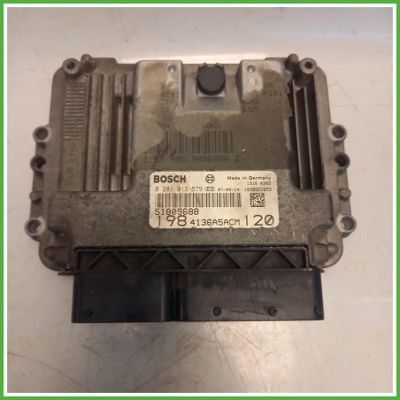 Centralina Motore Iniezione ECU Bosch 0281013579 Fiat Bravo 2 Serie 1.9 JTD 51828269 Gasolio 2007-2009