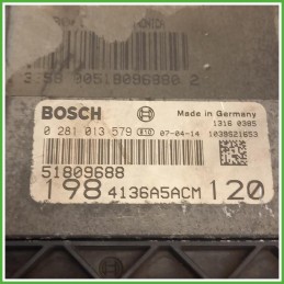 Centralina Motore Iniezione ECU Bosch 0281013579 Fiat Bravo 2 Serie 1.9 JTD 51828269 Gasolio 2007-2009