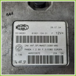 Centralina Motore Iniezione ECU MAGNETI MARELLI IAW4AF.SP FIAT PANDA 2Q 1.2 DYNAMIC 55196261 Benzina 2003 2010