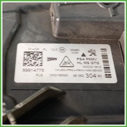 Faro Fanale Proiettore Sinistro SX Valeo 9836230480 Peugeot 3008 2 Serie 2020-2023 1675889580 Originale Usato