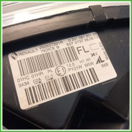 Faro Fanale Proiettore Sinistro SX  Renault Captur 1 Serie 2013-2017 260607817R Originale Usato