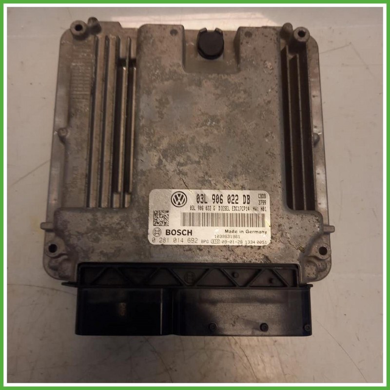 Centralina Motore Iniezione ECU Bosch 0281014692 Volkswagen Golf Plus 2 Serie 2.0 TDi 16v. 03L906022 Gasolio 2009-2013