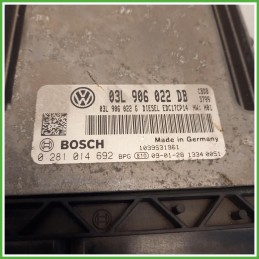 Centralina Motore Iniezione ECU Bosch 0281014692 Volkswagen Golf Plus 2 Serie 2.0 TDi 16v. 03L906022 Gasolio 2009-2013