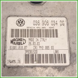 Centralina Motore Iniezione ECU Magneti Marelli 6160101807 Seat Ibiza IV 6L1 1.4 16v. 036906034DG Benzina 2002-2008