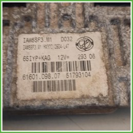 Centralina Motore Iniezione ECU Fiat IAW5SF3 Fiat Grande Punto 1.2 Active 51793104 Benzina 2005-2010