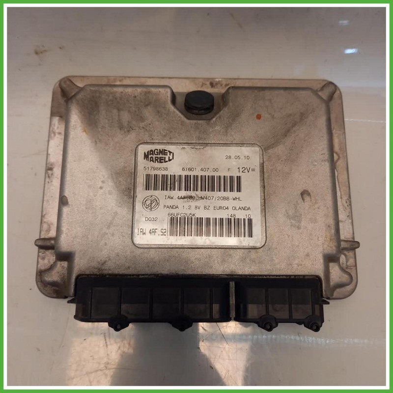 Centralina Motore Iniezione ECU Magneti Marelli IAW4AF.S2 Fiat Panda 2 Serie 1.2 GPL 51798638 Benzina GPL 2009-2010