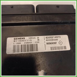 Centralina Motore Iniezione ECU Siemens S118301113 Renault Clio 2 Serie 1.4 16v. 8200214973 Benzina 2003-2010