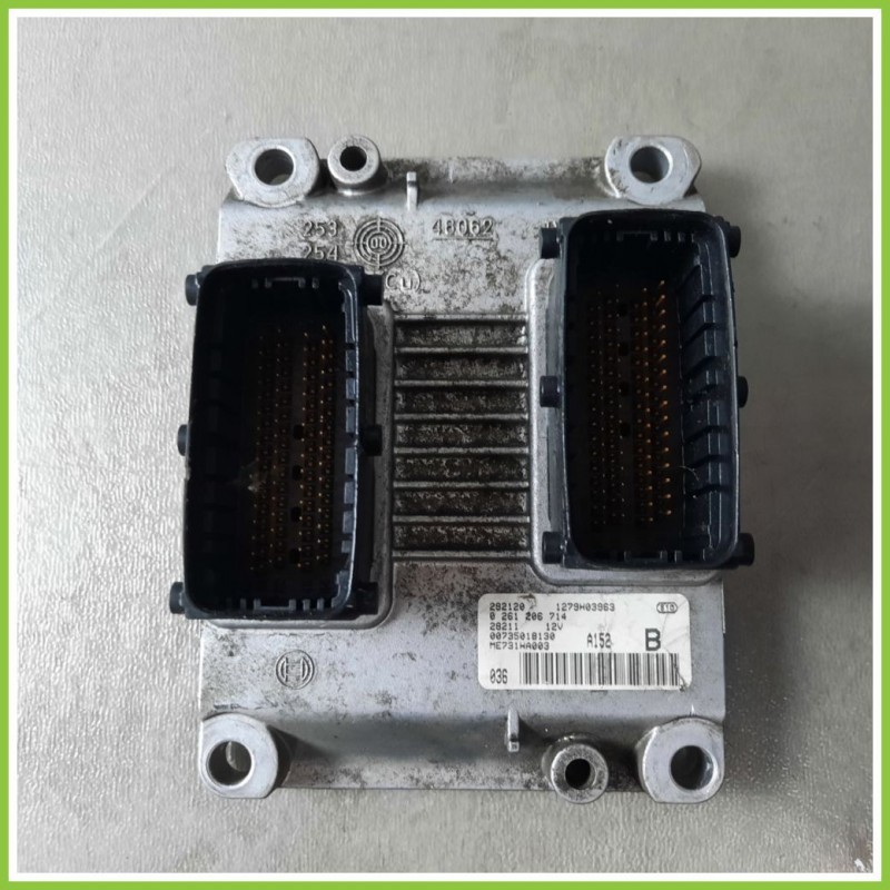 Centralina Motore Iniezione ECU BOSCH 0261206714 ALFA ROMEO 147 W8 1.6 16V TS CONNECT 735018130 Benzina 2000 2006