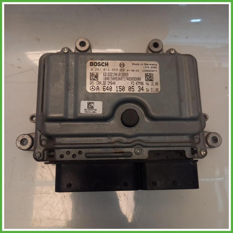 Centralina Motore Iniezione ECU Bosch 0281014668 Mercedes Classe B W245 B180 2.0 CDi Elegance 16v. A6401500534 Gasolio 2005-2008