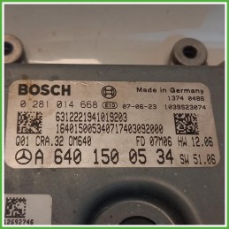 Centralina Motore Iniezione ECU Bosch 0281014668 Mercedes Classe B W245 B180 2.0 CDi Elegance 16v. A6401500534 Gasolio 2005-2008