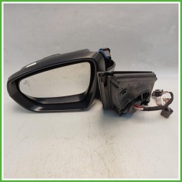 Specchio Specchietto Retrovisore Sinistro SX Nero Peugeot 3008 2 Serie 2020-2023  Originale Usato