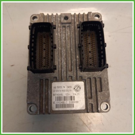 Centralina Motore Iniezione ECU Magneti Marelli IAW5SF8P4 Fiat Panda 2 Serie 1.4 Natural Power 16v. 51886068 metano 2010-2011
