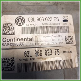 Centralina Motore ECU Continental 5WP42676AA Volkswagen Passat 6 Serie 1.6 TDi 16v. 03L906023FS Gasolio 2010-2014
