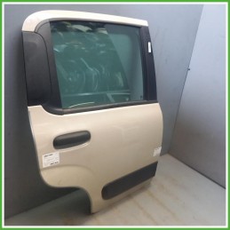 Porta Portiera Sportello Posteriore Destro DX Fiat Panda 3 Serie Giallo Berlina 5 Porte 2012-2020 Originale Usato