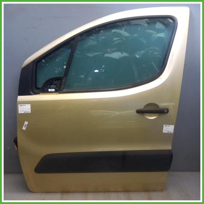 Porta Portiera Sportello Anteriore Sinistro SX Citroen Berlingo 3 Serie Giallo Multispace 5 Porte 2008-2015 Originale Usato
