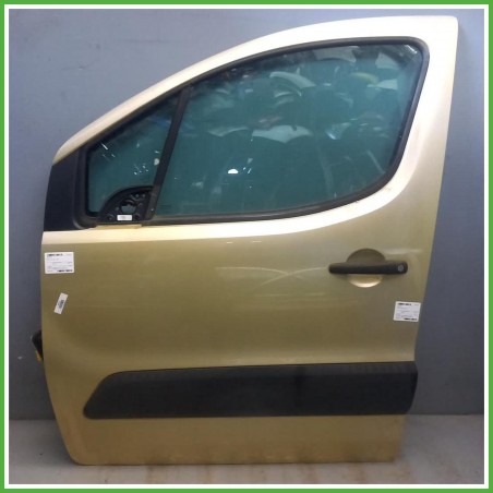 Porta Portiera Sportello Anteriore Sinistro SX Citroen Berlingo 3 Serie Giallo Multispace 5 Porte 2008-2015 Originale Usato