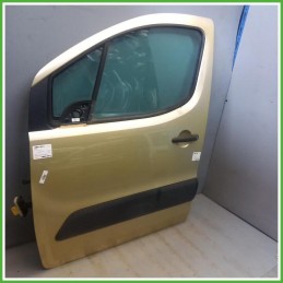 Porta Portiera Sportello Anteriore Sinistro SX Citroen Berlingo 3 Serie Giallo Multispace 5 Porte 2008-2015 Originale Usato