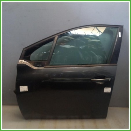 Porta Portiera Sportello Anteriore Sinistro SX Peugeot 208 1 Serie Grigio Scuro Berlina 5 Porte 2015-2019 Originale Usato
