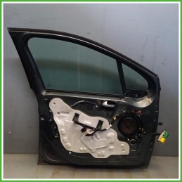 Porta Portiera Sportello Anteriore Sinistro SX Peugeot 208 1 Serie Grigio Scuro Berlina 5 Porte 2015-2019 Originale Usato