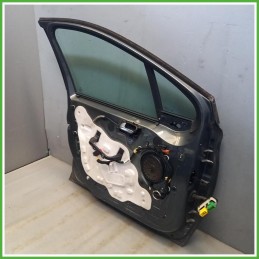 Porta Portiera Sportello Anteriore Sinistro SX Peugeot 208 1 Serie Grigio Scuro Berlina 5 Porte 2015-2019 Originale Usato