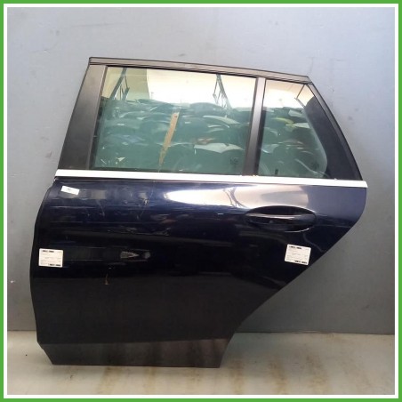 Porta Portiera Sportello Posteriore Sinistro SX Mercedes Classe C S205 SW Blu Station Wagon 5 Porte 2014-2018 Originale Usato