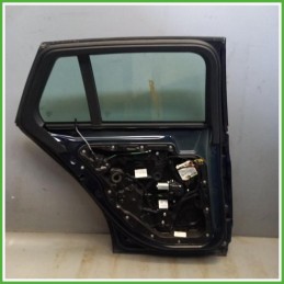 Porta Portiera Sportello Posteriore Sinistro SX Mercedes Classe C S205 SW Blu Station Wagon 5 Porte 2014-2018 Originale Usato