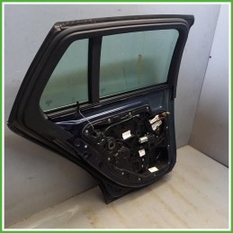 Porta Portiera Sportello Posteriore Sinistro SX Mercedes Classe C S205 SW Blu Station Wagon 5 Porte 2014-2018 Originale Usato