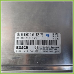 Centralina Motore Iniezione ECU BOSCH 0281010793 MERCEDES-BENZ Classe A W168 170 CDI A6681530279 Diesel 2001 2004