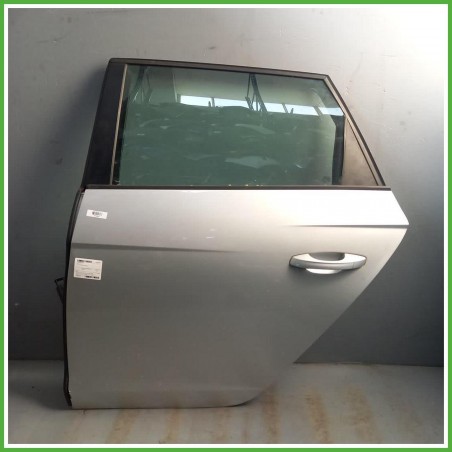 Porta Portiera Sportello Posteriore Sinistro SX Seat Leon 5F1 Grigio Berlina 5 Porte 2013-2016 Originale Usato