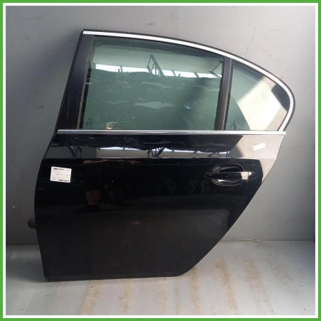 Porta Portiera Sportello Posteriore Sinistro SX Bmw Serie 5 E60 Berlina Nero Berlina 4 Porte 2003-2010 Originale Usato