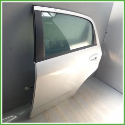 Porta Portiera Sportello Posteriore Sinistro SX Fiat Punto 3 Serie Grigio Berlina 5 Porte 2011-2018 Originale Usato