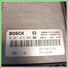 Centralina Motore Iniezione ECU Bosch 0281019889 Renault Captur 1 Serie 1.5 dCi 237103370R Gasolio 2013-2017