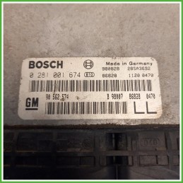 Centralina Motore Iniezione ECU Bosch 0281001674 Opel Astra G 2.0 Di 16v. 93186860 Gasolio 1998-2000