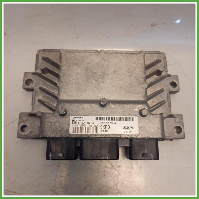 Centralina Motore Iniezione ECU Continental S180047012D Ford Fiesta 6 Serie 1.2 16v. 1543041 Benzina 2008-2012