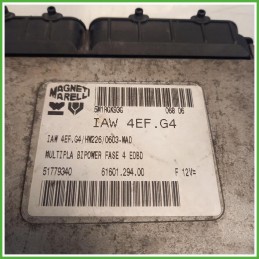 Centralina Motore Iniezione ECU Magneti Marelli IAW4EFG4 Fiat Multipla 2 Serie 1.6 Active 16v. 51779339 Benzina 2004-2010