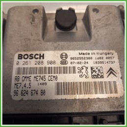 Centralina Motore Iniezione ECU Bosch 0261208908 Citroen Xsara Picasso 1.6 16v. 9662467480 Benzina 2004-2011