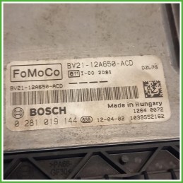 Centralina Motore Iniezione ECU Bosch 0281019144 Ford Fiesta 6 Serie 1.4 TDCi BV21-12A650-ACD Gasolio 2010-2012