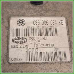 Centralina Motore Iniezione ECU Magneti Marelli IAW4TVKE Skoda Fabia 6Y2 1.4 16v. 036906034HE Benzina 2004-2007