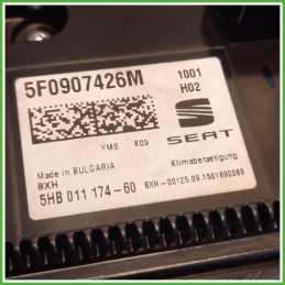 Comandi Clima AC Riscaldamento Condizionatore Bhtc Seat Leon 5F1 1.6 TDi 16v. 5F0907426ABYMS 2013-2016