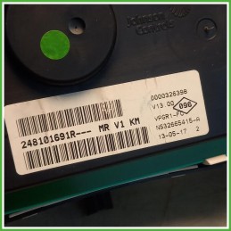 Quadro strumenti contachilometri tachimetro Johnson Controls Dacia Dokker Van 1.5 dCi 248101691R 2017