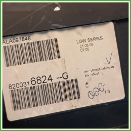 Quadro strumenti contachilometri tachimetro Visteon 2RPF-10A855-A Renault Clio 3 Serie 1.2 16v. 8201060308 2007-2014