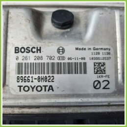Centralina Motore Iniezione ECU BOSCH 0261208702 TOYOTA AYGO 1a Serie 1.0 12V VVT-I 89661-0H022 Benzina 2005