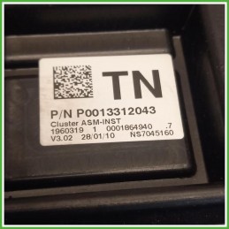 Quadro strumenti contachilometri tachimetro Johnson Controls Opel Corsa D 1.2 GPL 16v. 13252129 2009-2010