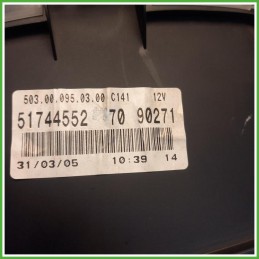 Quadro strumenti contachilometri tachimetro  Fiat Punto 2 Serie 1.2 Natural power 51744552 2003-2009